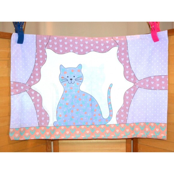 Vintage Cat in A Window Sweet Print Pillowcase - Picture 1 of 4